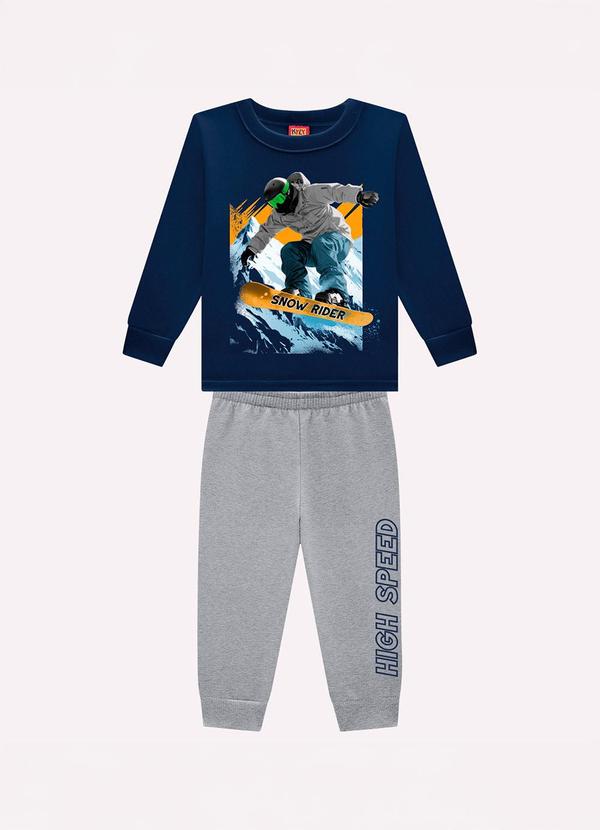 Conjunto Infantil Menino Estampa Azul