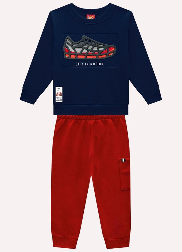 Conjunto Infantil Menino Estampa Azul