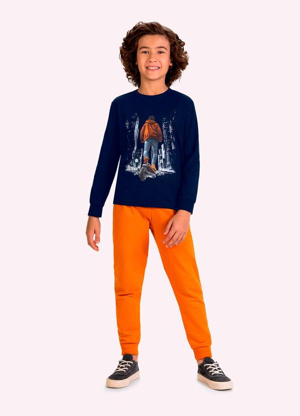 Conjunto Infantil Menino Estampa Azul
