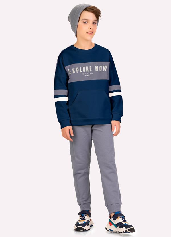Conjunto Infantil Menino Estampa Azul