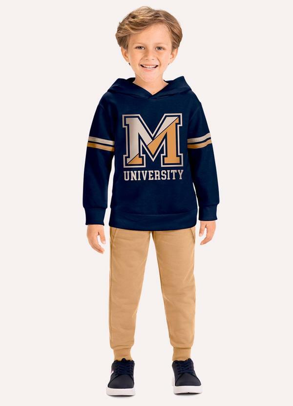 Conjunto Infantil Menino Estampa Azul
