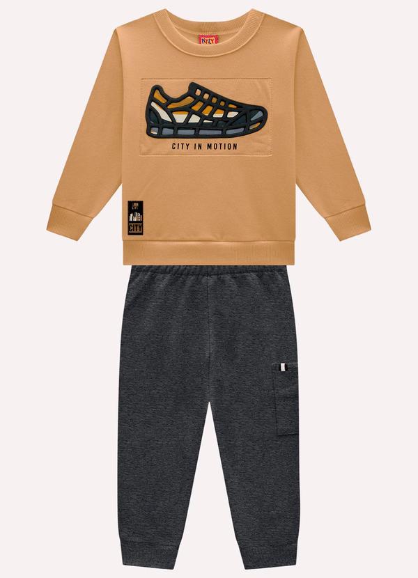 Conjunto Infantil Menino Estampa Marrom