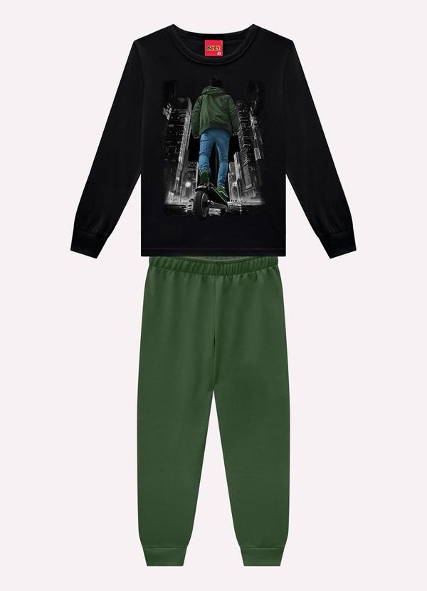 Conjunto Infantil Menino Estampa Preto