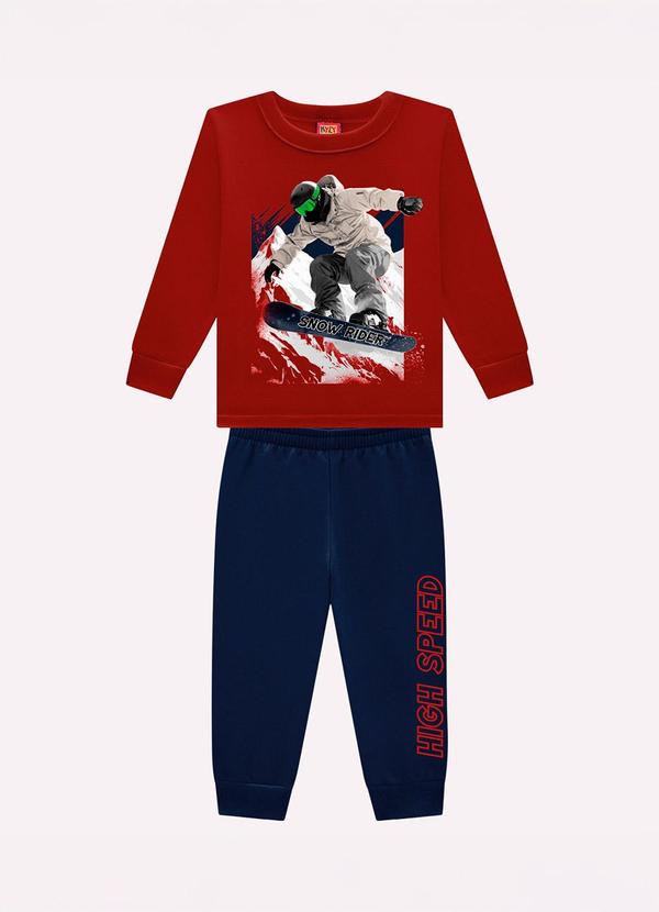 Conjunto Infantil Menino Estampa Vermelho