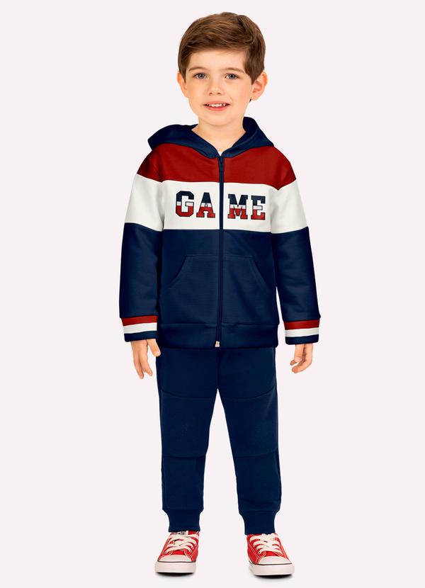 Conjunto Infantil Menino Game Marinho