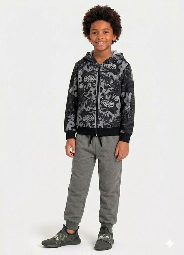 Conjunto Infantil Menino Inverno Dino Cinza