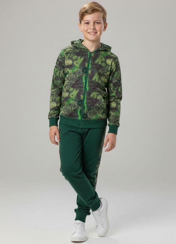 Conjunto Infantil Menino Inverno Dino Verde