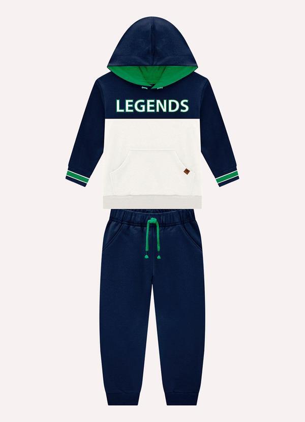 Conjunto Infantil Menino Lettering Azul