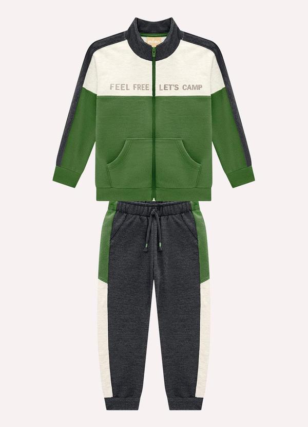 Conjunto Infantil Menino Lettering Cinza