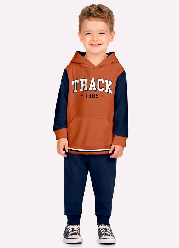Conjunto Infantil Menino Lettering Marrom