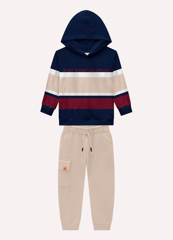 Conjunto Infantil Menino Listras Azul