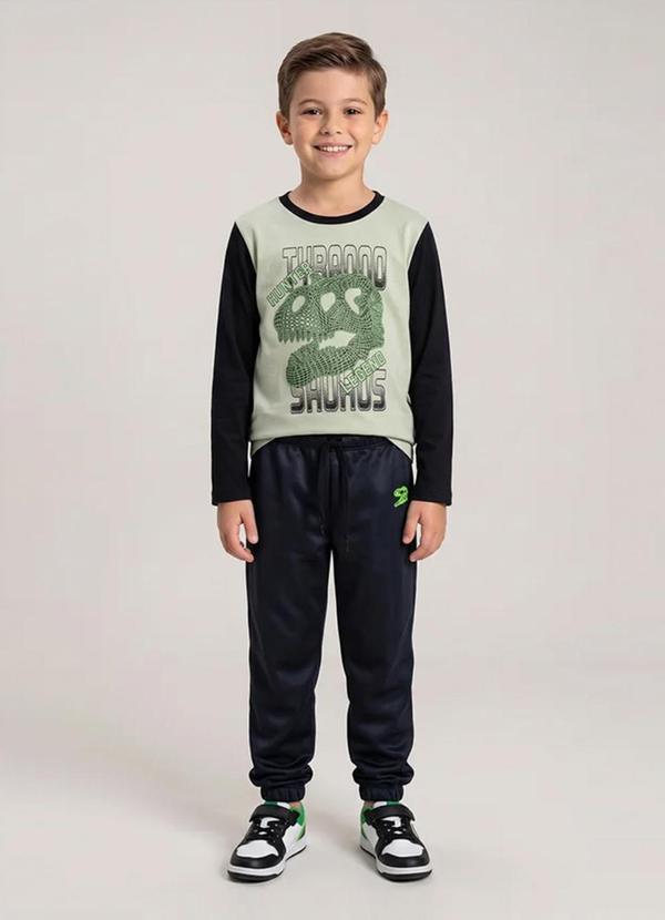 Conjunto Infantil Menino Meia Estação Preto