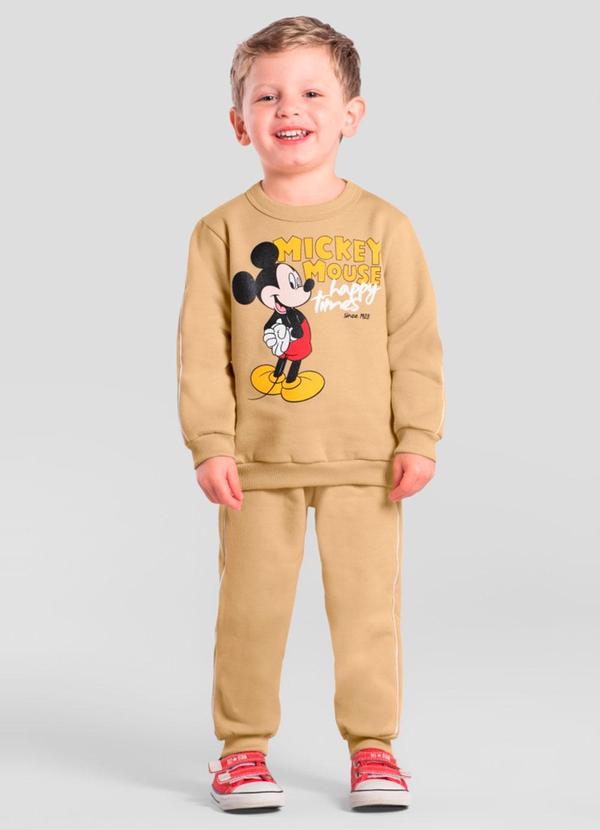 Conjunto Infantil Menino Mickey Mouse Amarelo