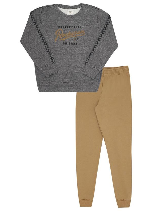 Conjunto Infantil Menino Moletom Cinza
