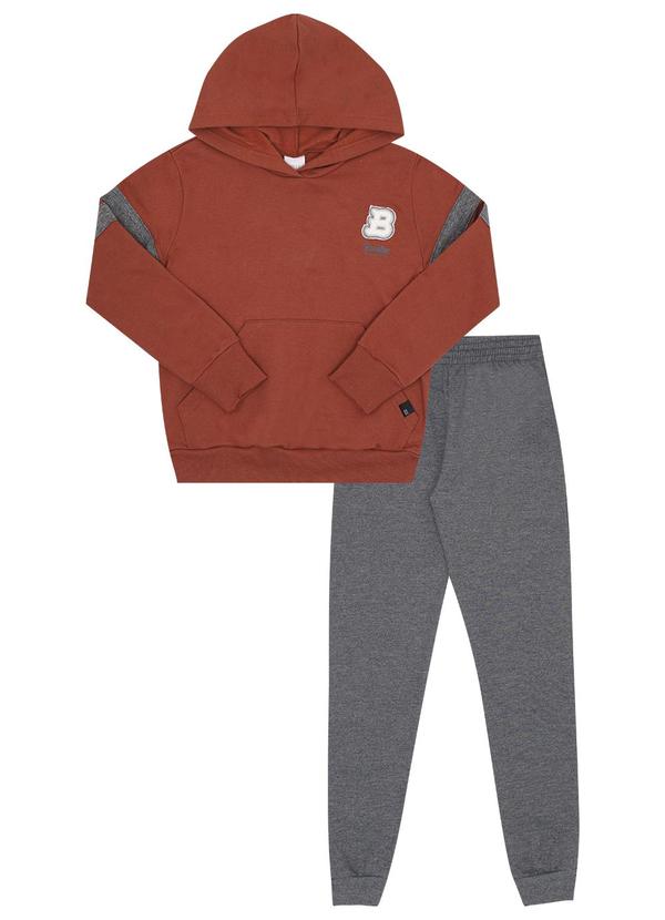 Conjunto Infantil Menino Moletom Vermelho