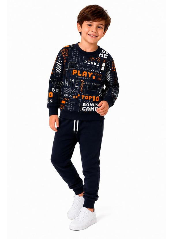 Conjunto Infantil Menino Play Kangulu Azul Marinho