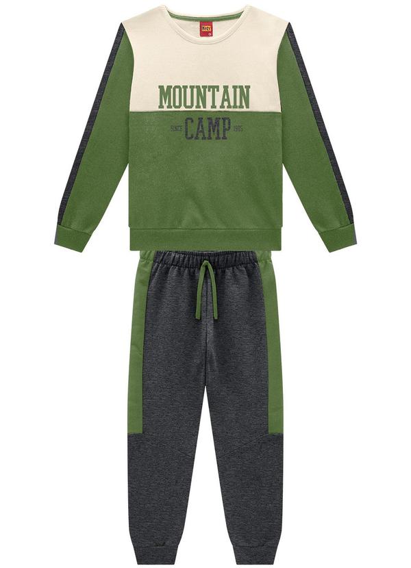 Conjunto Infantil Menino Recortes Verde