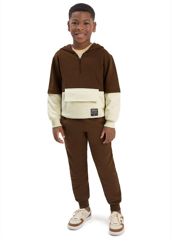 Conjunto Infantil Moletom Marrom
