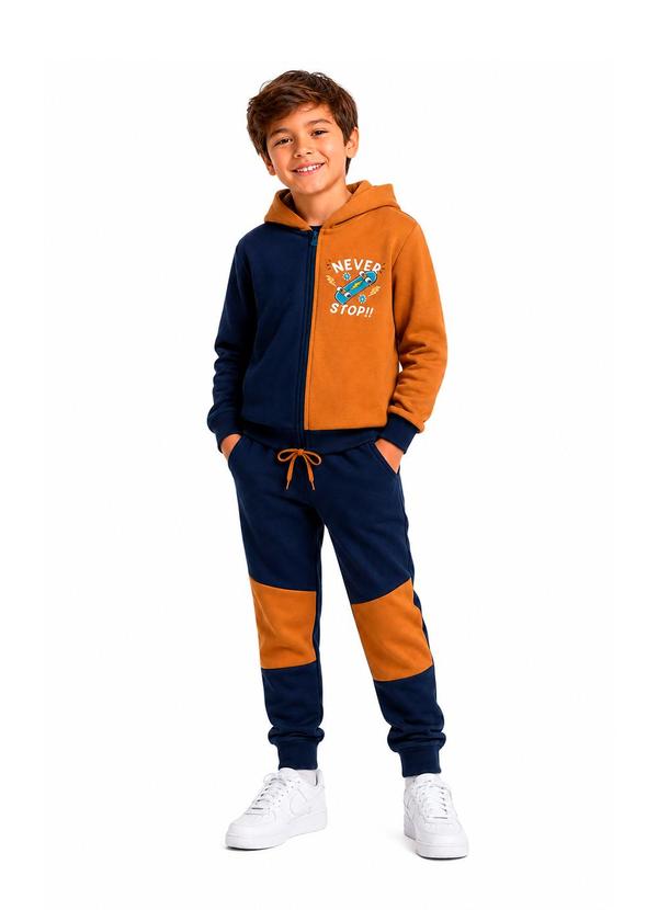Conjunto Infantil Never Stop Kangulu Caramelo
