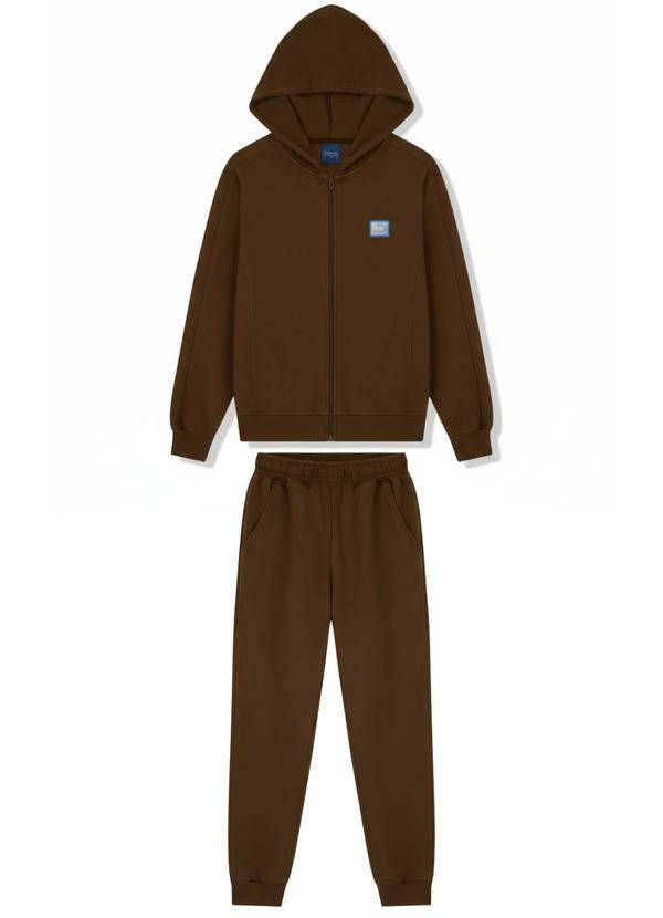 Conjunto Infantil Skate Marrom