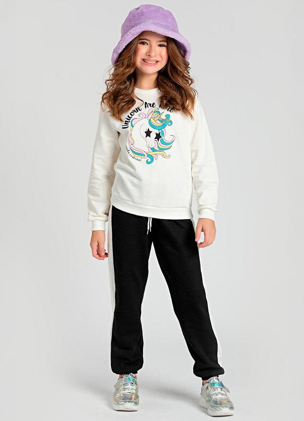 Conjunto Infantil Unicorn Are Real Bege