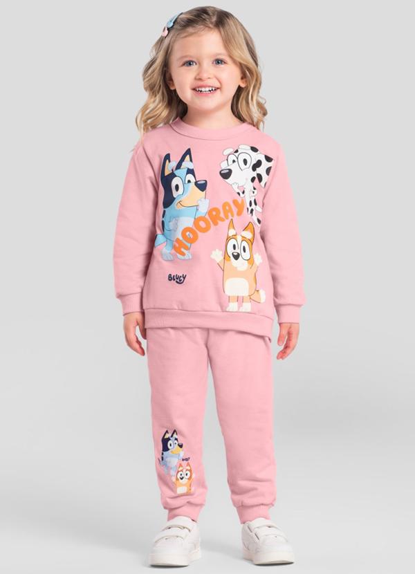 Conjunto Infantil Unissex da Bluey Rosa
