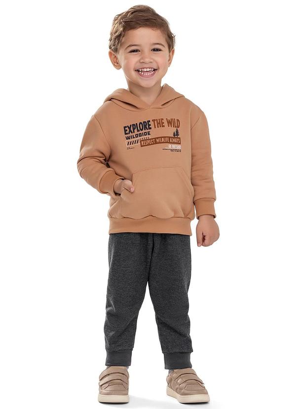 Conjunto Infantil Wildside com Capuz Marrom