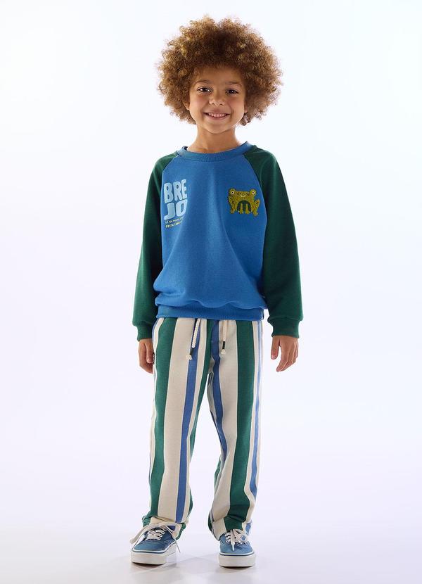 Conjunto Inverno Moletom Brejo Azul