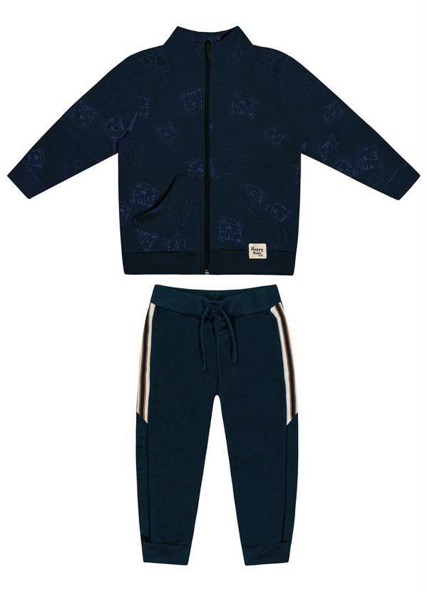 Conjunto Jaqueta com Calca Azul