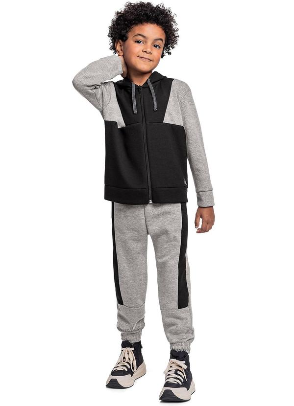 Conjunto Jaqueta e Calça Menino Cinza