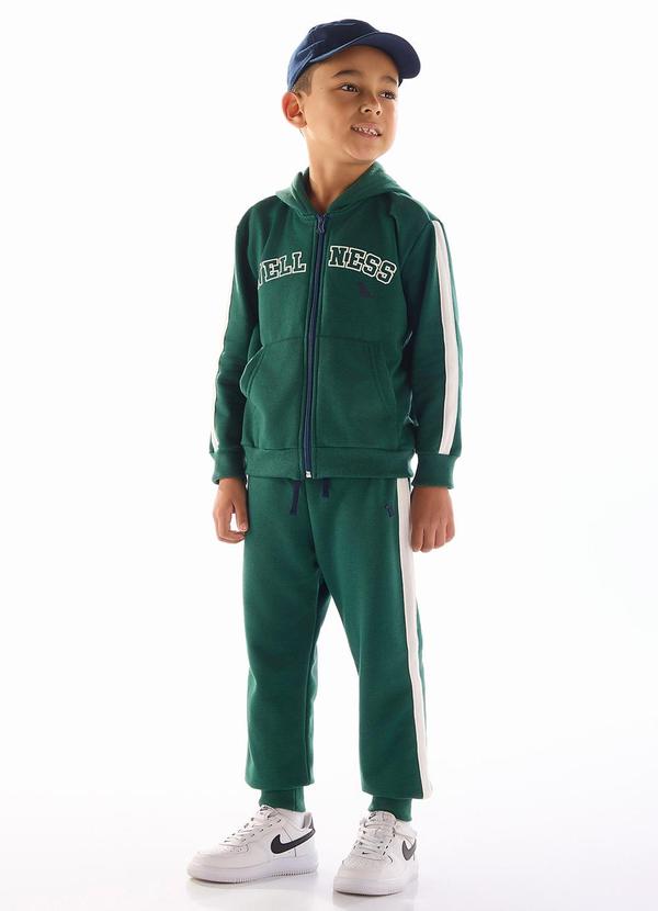 Conjunto Jaqueta e Calça Moletom Verde