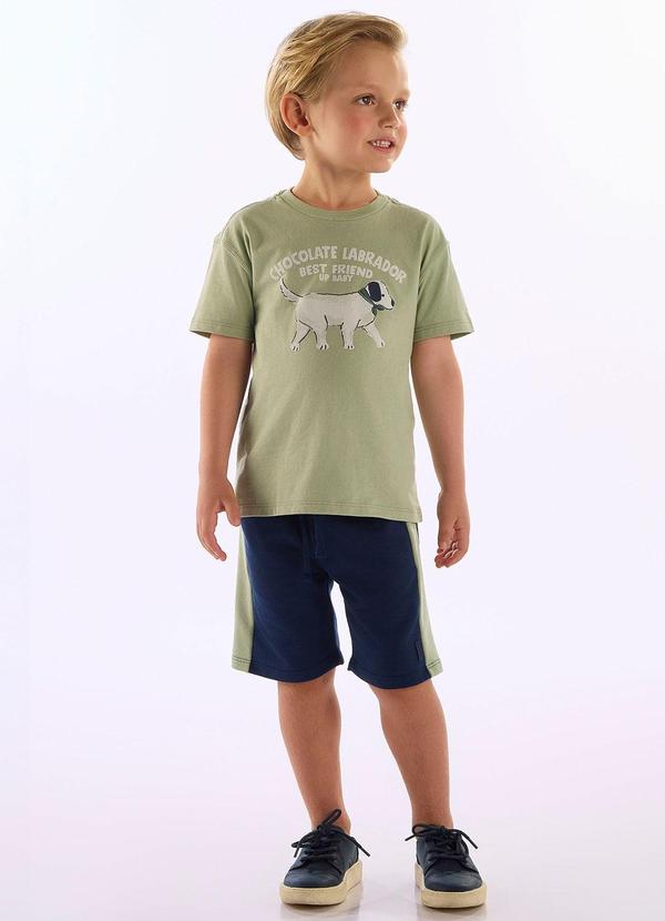 Conjunto Labrador Infantil Masculino Verde