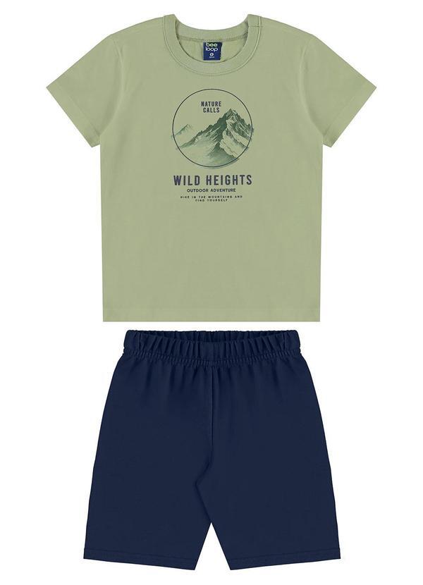 Conjunto Little Peak Bermuda Verde