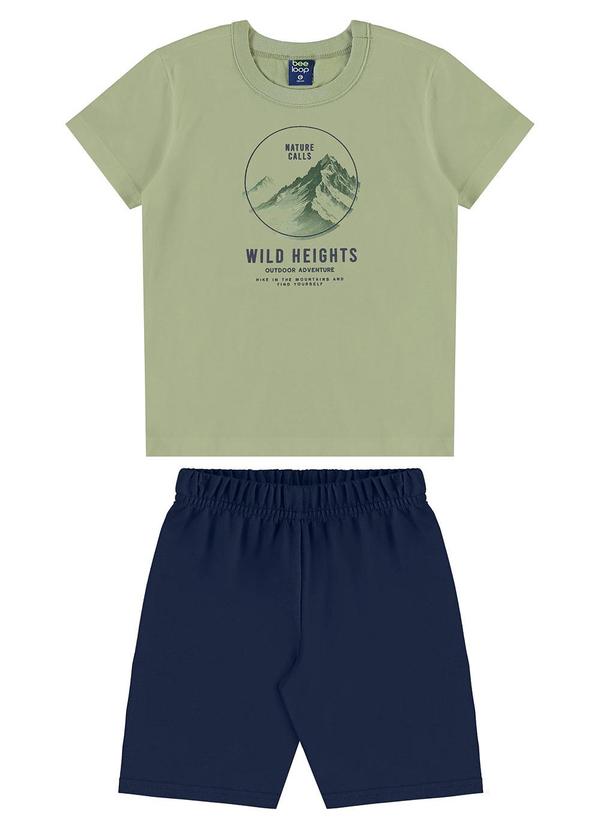 Conjunto Little Peak Bermuda Verde