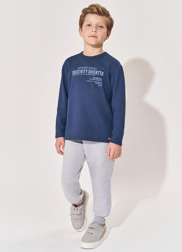 Conjunto Longo Infantil Menino Creativity Azul