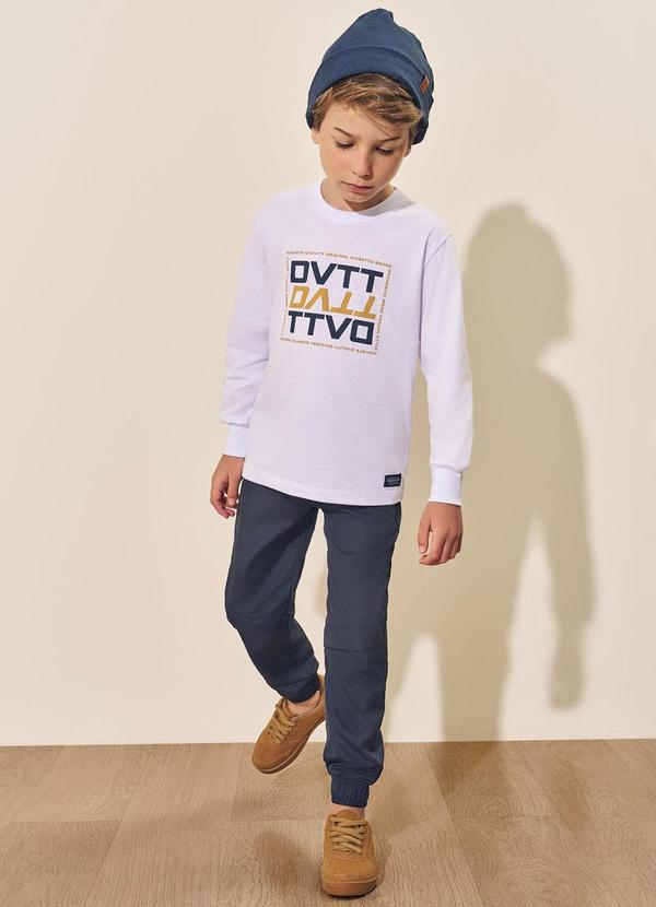 Conjunto Longo Infantil Menino Dvtt Branco
