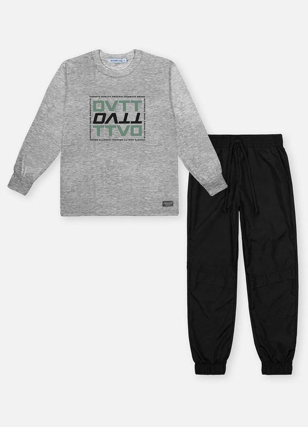 Conjunto Longo Infantil Menino Dvtt Cinza