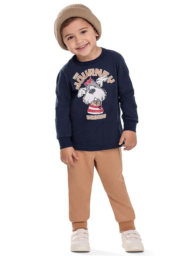 Conjunto Longo Infantil Menino Journey Azul