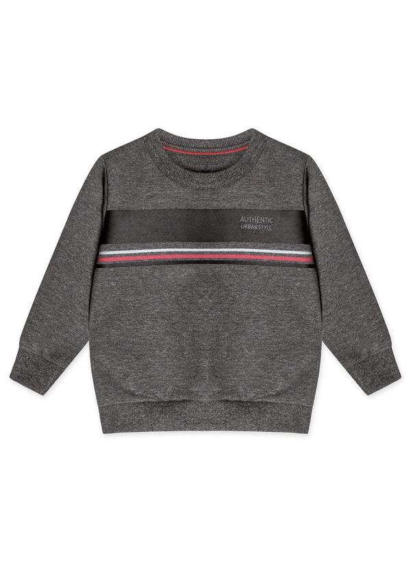 Conjunto Longo Moletom Infantil Cinza