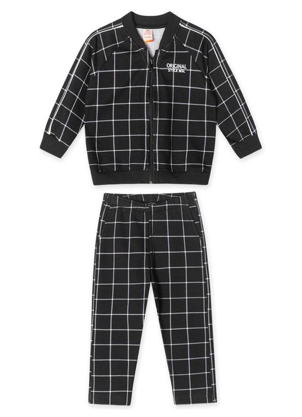Conjunto Longo Moletom Infantil Cinza