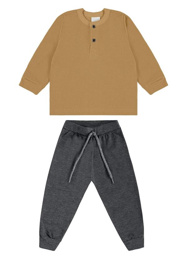 Conjunto Malha Quadri Natural