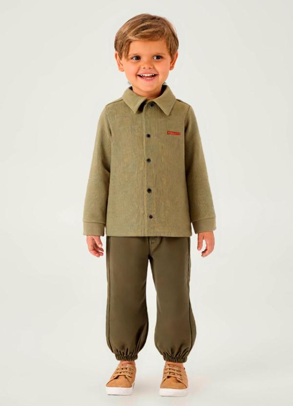 Conjunto Malha Quadri Verde