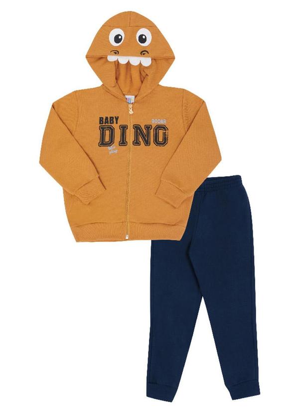Conjunto Manga Longa Menino Amarelo