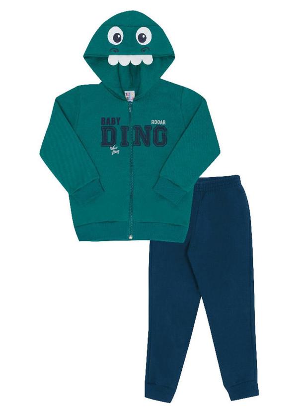 Conjunto Manga Longa Menino Verde