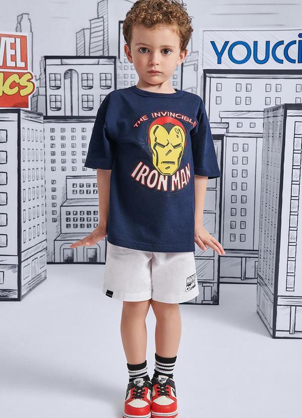 Conjunto Marvel Homem de Ferro Azul