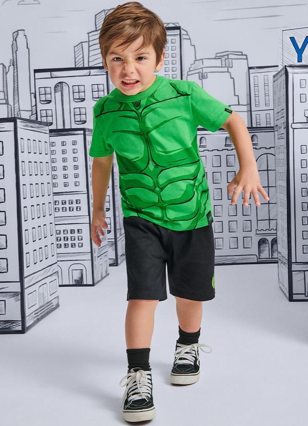 Conjunto Marvel Hulk Verde