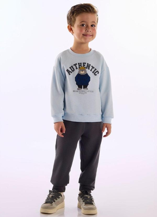 Conjunto Masc Moletom Authentic Azul