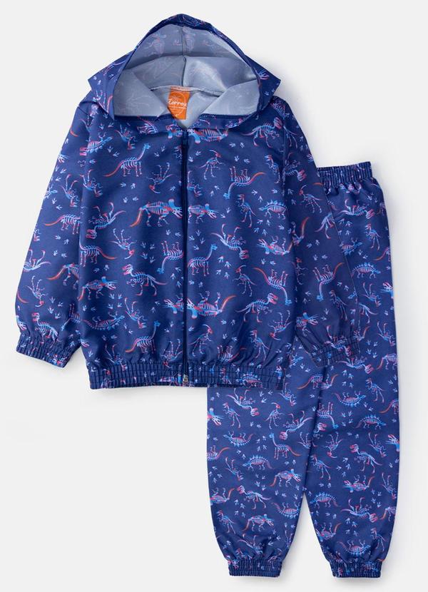 Conjunto Masculino Corta Vento Dinos Marinho