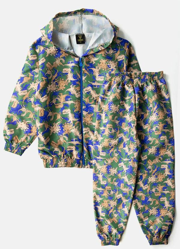 Conjunto Masculino Corta Vento Verde