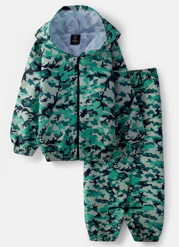 Conjunto Masculino Corta Vento Verde